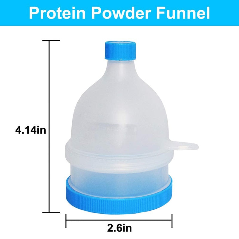 Protein Powder Funnel - 2 Layer Portable Fill Funnel & Gym Partner – Matrix  Lids