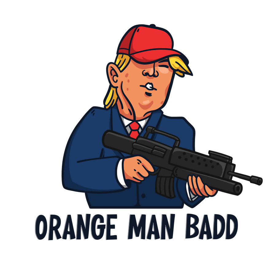 Orange Man Badd Stickers